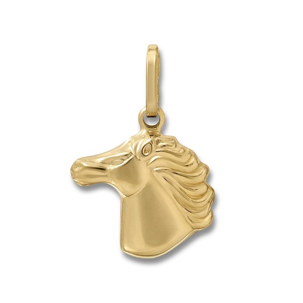 14K Gold Horse Head Pendant | Equestrian Symbol Jewelry by Tehrani Jewelry